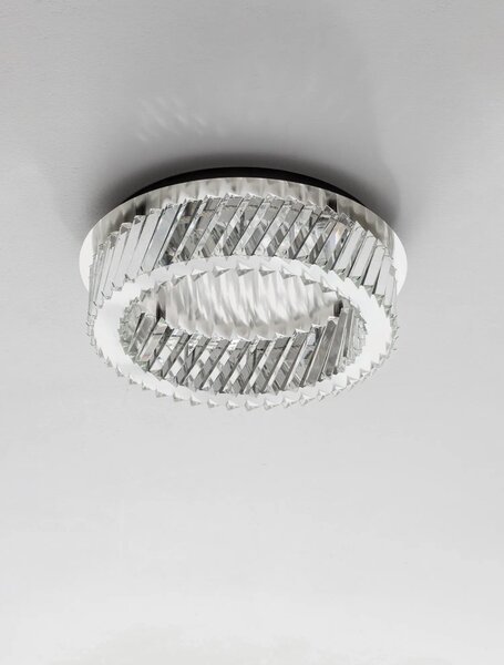 Moderné LED stropné svietidlo Arietta nikel 34W