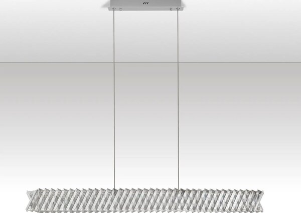 Dizajnový LED luster Arietta nikel 28W
