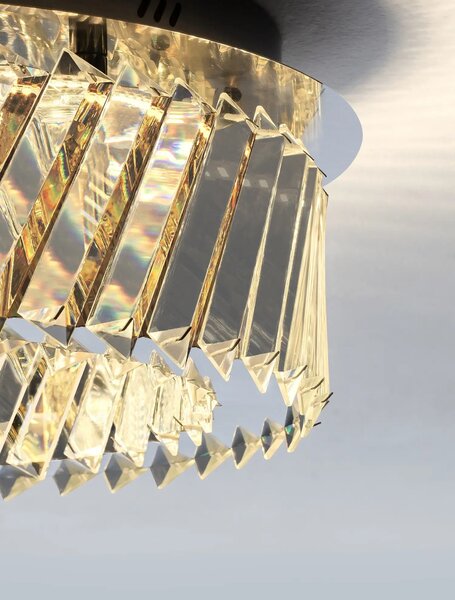 Moderné LED stropné svietidlo Arietta nikel 34W