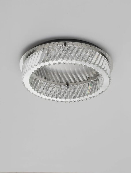 Moderné LED stropné svietidlo Arietta nikel 34W (9333088)