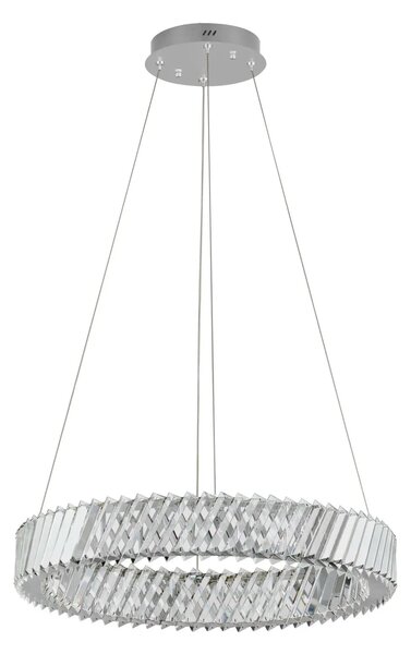 Dizajnový LED luster Arietta nikel 46W