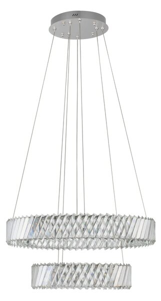 Dizajnový LED luster Arietta nikel 80W