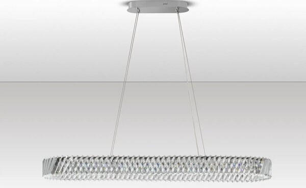 Dizajnový LED luster Arietta nikel 82W