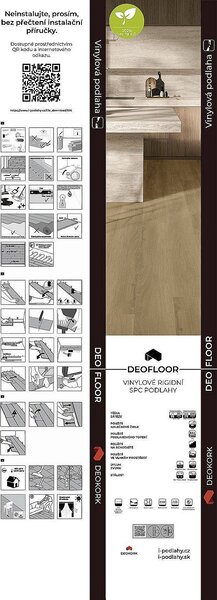 DEOFLOOR SPC CLICK RIGID Dub svetlo hnedý 8708 - 2.13 m2
