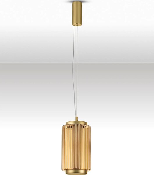 Moderný LED luster Vesper oranžová