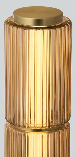 Moderná LED stojaca lampa Vesper oranžová