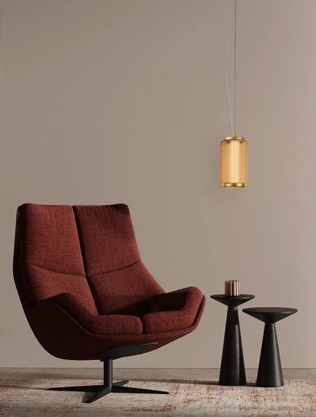 Moderný LED luster Vesper oranžová