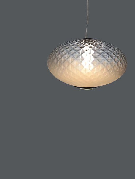 Moderný LED luster Aora sivá A