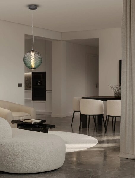 Moderný LED luster Aora sivá C (9191246)