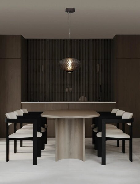 Moderný LED luster Aora sivá B