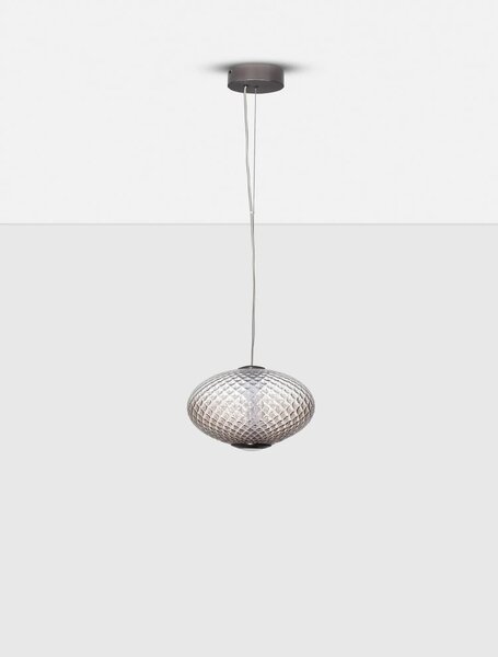 Moderný LED luster Aora sivá B