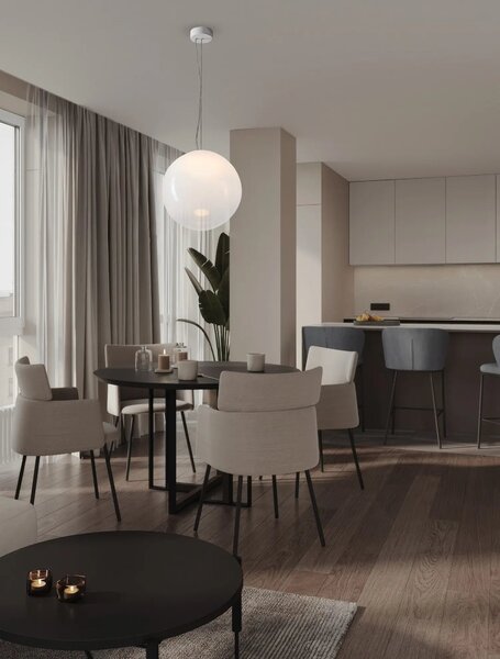 Moderný LED luster Bolita biela 11W
