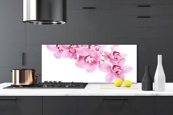 Sklenený obklad Do kuchyne Kvety rastlina príroda 125x50 cm
