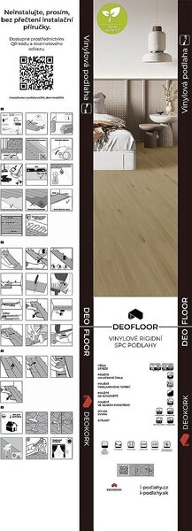 DEOFLOOR SPC CLICK RIGID Dub svetlý 8692 - 2.13 m2