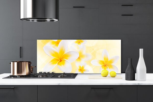 Sklenený obklad Do kuchyne Kvety rastlina príroda 125x50 cm