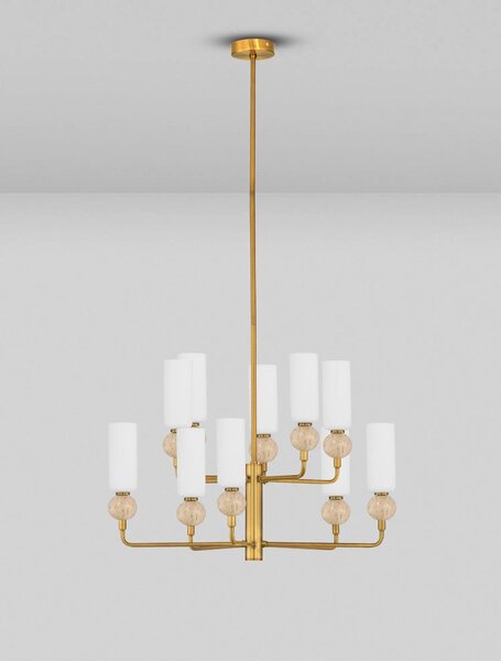 Moderný luster Filomena Tmavo sivá 66 – 66 cm