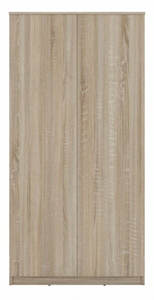Dvojdverová šatníková skriňa 90 cm TAUNO - dub sonoma
