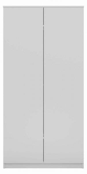 Dvojdverová šatníková skriňa 90 cm TAUNO - biela