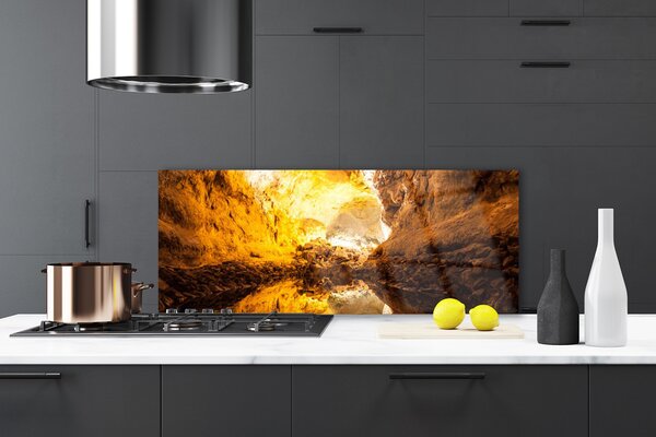 Sklenený obklad Do kuchyne Abstrakcia umenie 125x50 cm