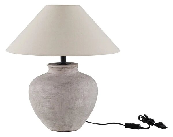 Moderná stolová lampa Lupe smotanová