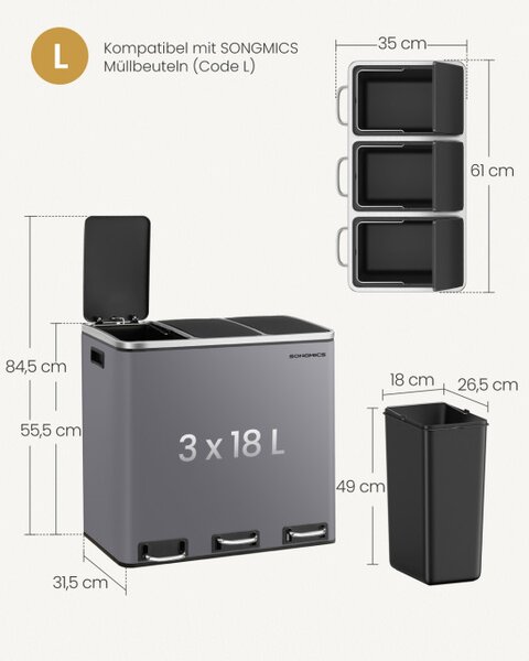 Odpadkový kôš LTB054G01