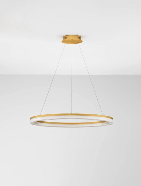 Moderný LED luster Luana zlatá 1