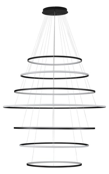 Moderný LED luster Maelo čierna 120