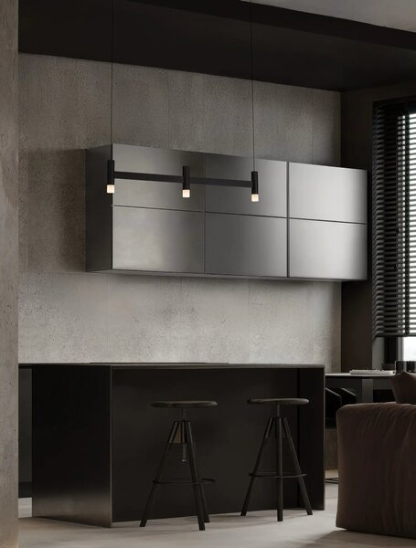 Moderný LED luster Poetic 3000 K čierna 75