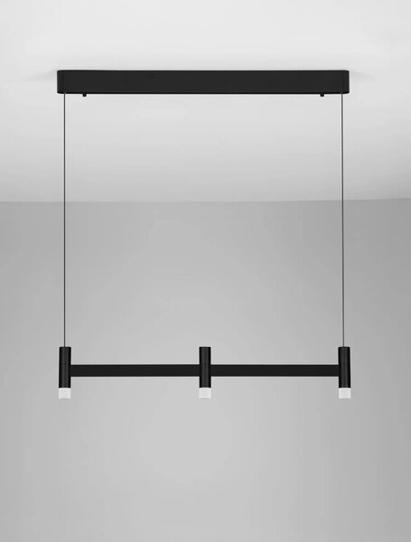 Moderný LED luster Poetic 3000 K čierna 75