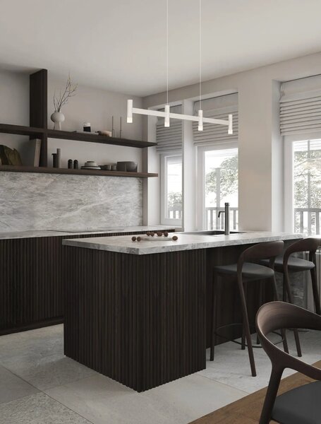 Moderný LED luster Poetic 3000 K biela 111