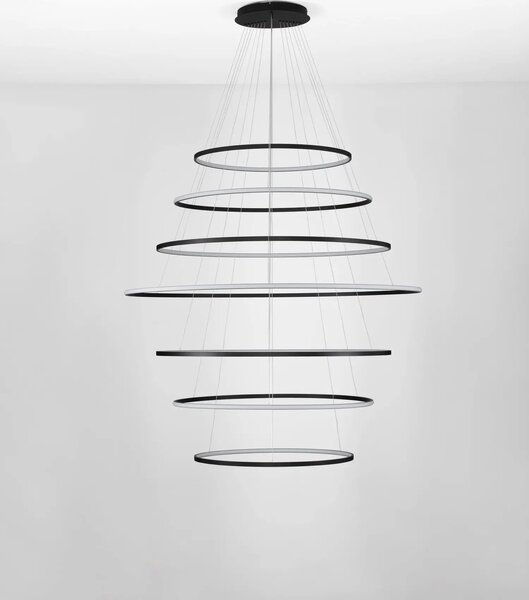 Moderný LED luster Maelo čierna 120