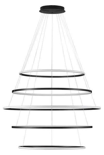 Moderný LED luster Maelo čierna 150