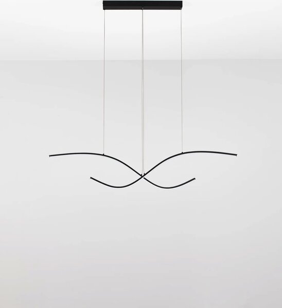 Minimalistcký LED luster Brio čierna 115
