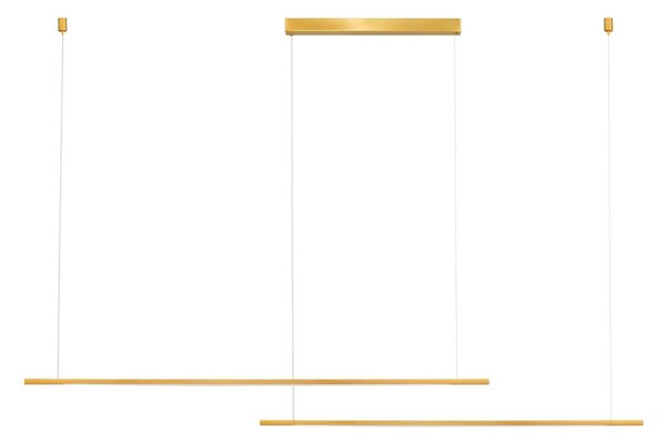 Minimalistcký LED luster Brillia zlatá 140