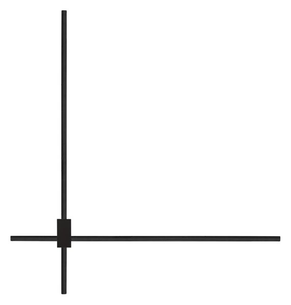 Minimalistcký LED nástenné svietidlo Peak čierna