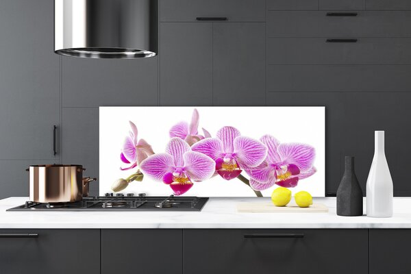 Sklenený obklad Do kuchyne Kvety rastlina príroda 125x50 cm