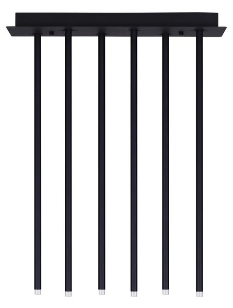Dizajnové LED stropné svietidlo Stilvi čierna