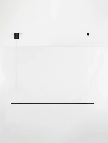 Minimalistcký LED luster Brillia čierna 150