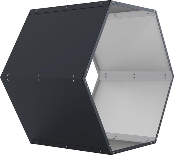 Prístrešok na drevo G21 HEX 53 - 92 x 60 cm, antracitový