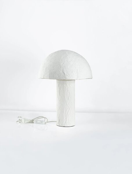Moderná stolová lampa Mushu Biela