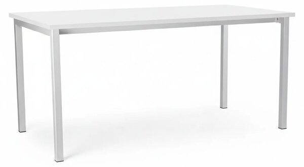 Univerzálny stôl s kovovou podnožou 160 x 80 cm, biela