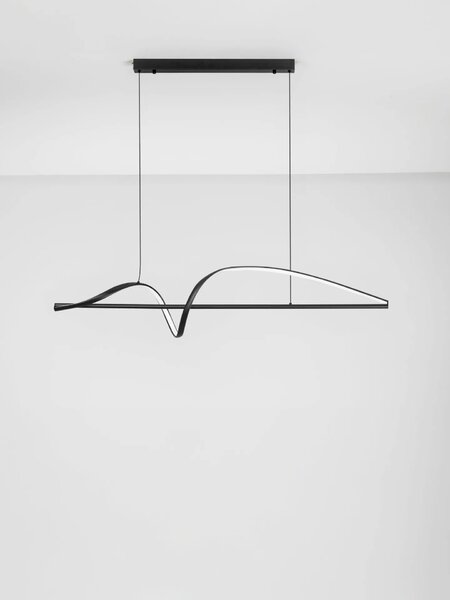 LED moderný luster Gemma Čierna