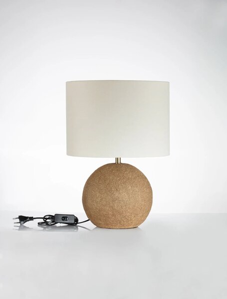 Dizajnová stolová lampa Ever 30 Prírodná