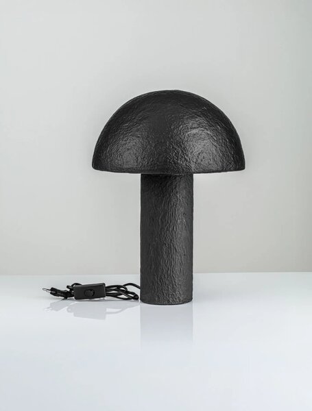 Moderná stolová lampa Mushu Čierna