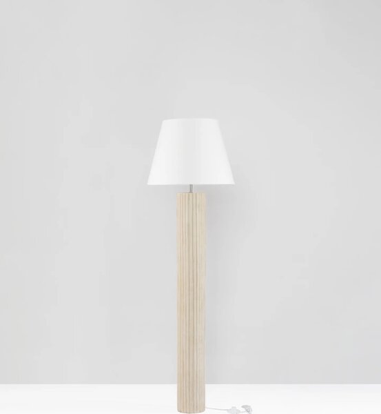 Dizajnová stojaca lampa Bacco Biela