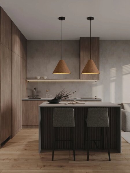 LED moderný luster Joelle 30 Prírodná