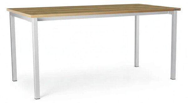 Univerzálny stôl s kovovou podnožou 160 x 80 cm, dub kamenný