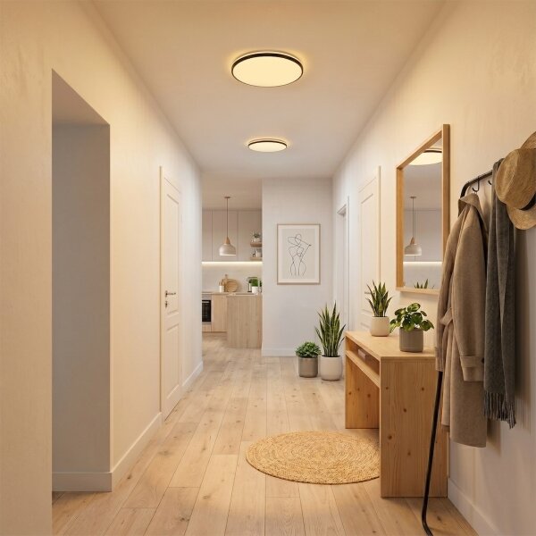 LED stropné svietidlo HUGO LED/12/18/24W/230V 3000/4000/6500K pr. 30 cm IP54 čierne
