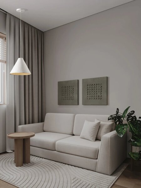 LED moderný luster Joelle 30 Biela