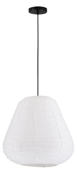 Led ľanový luster Linnet B 50cm – Biela